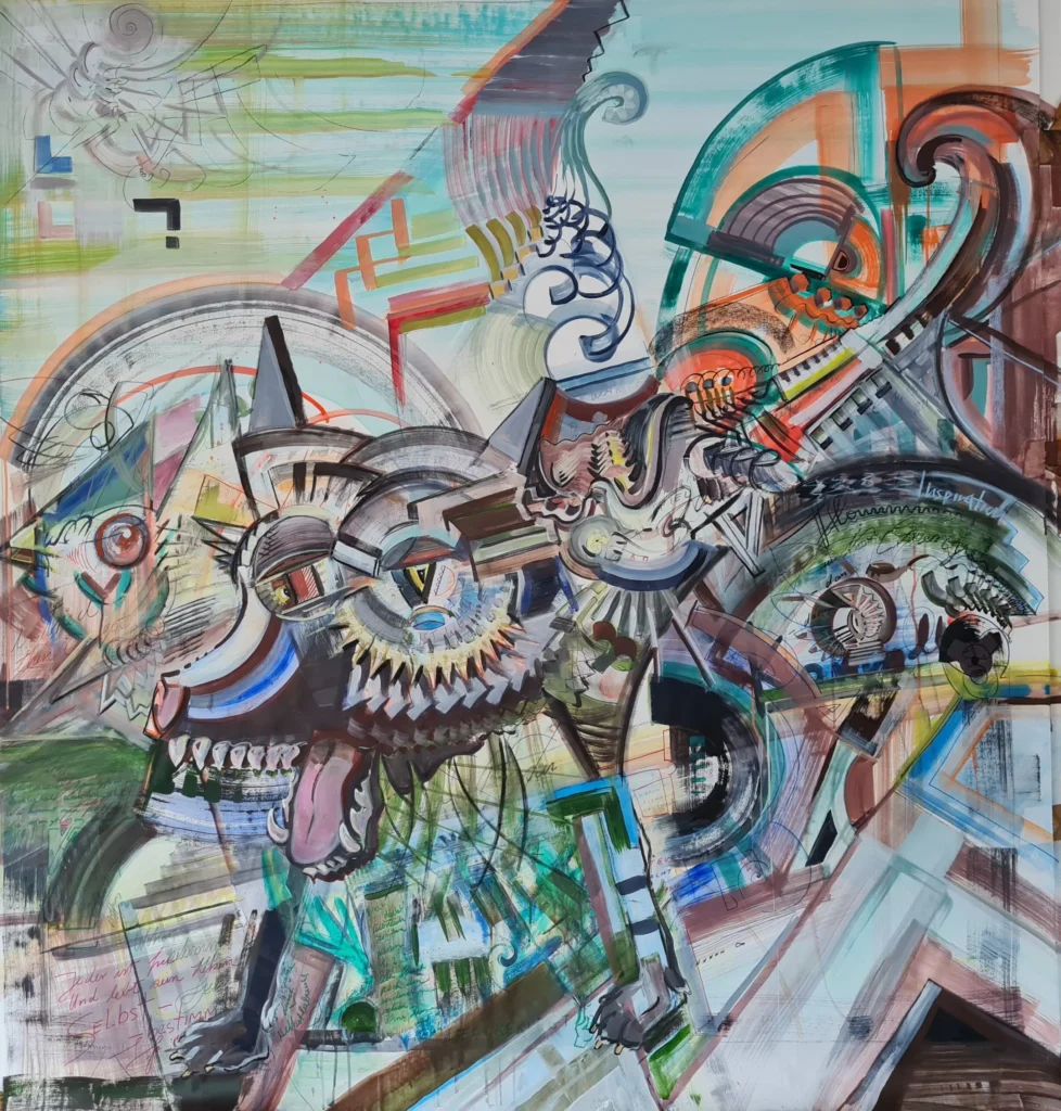 Eric Hubbes, phantastische Wesen in einer abstrakten Form